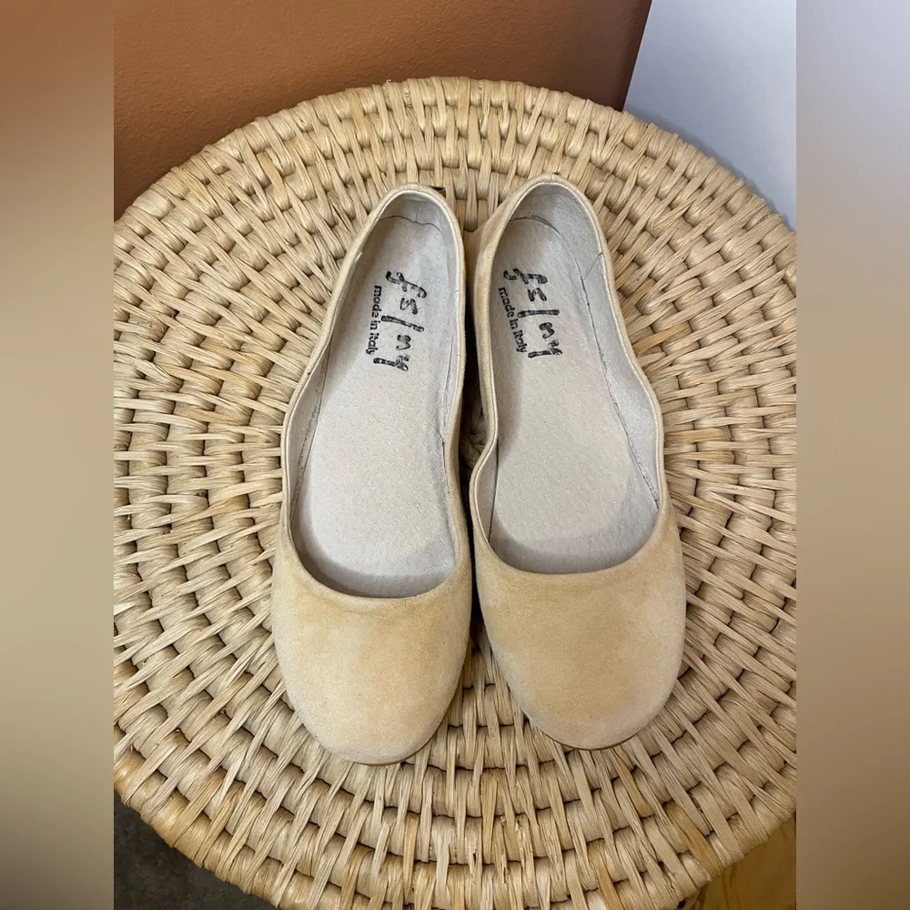 French Sole FS/NY Sloop Ballet Flats in Nude Suede Women’s Size 6.5 - Picture 4 of 12
